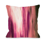 Irradiated Modern Girl - Pink Throw Pillow by Julia Di Sano 18 X 18