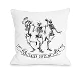 Halloween Gives Me Life - White Throw Pillow by OBC 18 X 18