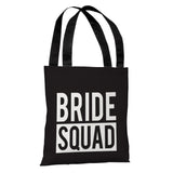 Bride Squad - Squad - Black 18" Polyester Tote Bag by OBC 18 X 18