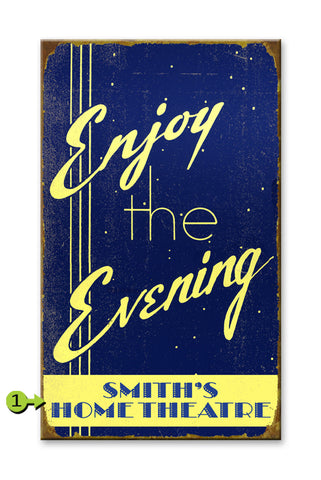 Enjoy the Evening Wood 23x39