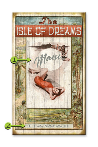 The Isle of Dreams Wood 28x48