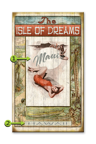 The Isle of Dreams Wood 18x30
