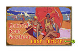 Kickoff your Vacation (Lake Version) Wood 18x30
