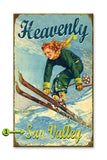 Heavenly Ski Wood 28x48