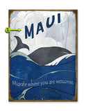 Migrate where you are welcome Metal 23x31