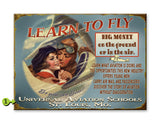 Learn to Fly Metal 23x31