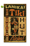 Aloha! Tiki Hut Wood 28x48