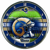 NFL Los Angeles Rams Chrome Clock