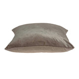 ArtFuzz 20 inch X 0.5 inch X 20 inch Transitional Taupe Solid Pillow Cover