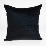 ArtFuzz 18 inch X 0.5 inch X 18 inch Transitional Black Solid Pillow Cover
