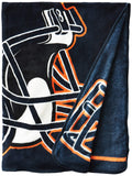 Officially Licensed NFL "40 Yard Dash" Micro Raschel Throw Blanket, 46" x 60", Multi Color