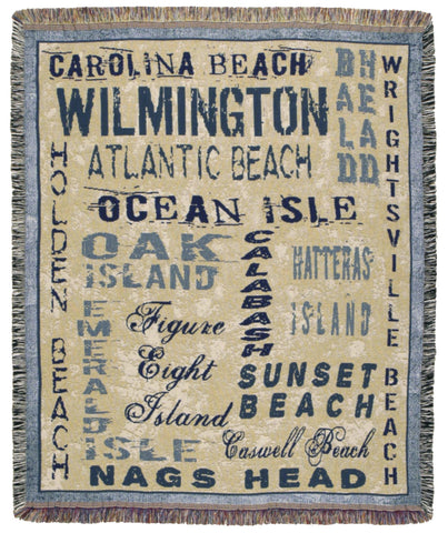 Nc Shores 50 X 60 Tapestry Throw