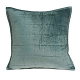 ArtFuzz 20 inch X 7 inch X 20 inch Transitional Sea Foam Solid Quilted Pillow Cover with Down Insert