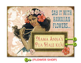 Say it with Hawaiian Flowers... Metal 28x38