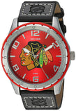 Rico Industries NHL Chicago Blackhawks WatchWatch Gambit Style, Team Colors, One Size