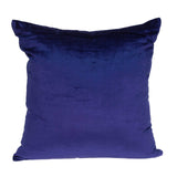 ArtFuzz 20 inch X 7 inch X 20 inch Transitional Royal Blue Solid Pillow Cover with Down Insert