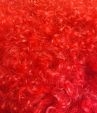 ArtFuzz Rich Red Tibetan Lamb Pillow