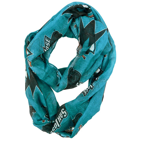 Littlearth NHL Womens NHL Sheer Infinity Scarf, Alternate Color