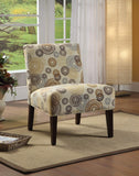 ArtFuzz 30 inch X 23 inch X 33 inch Fabric and Espresso Accent Chair