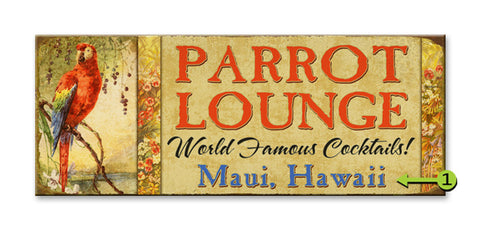 Parrot Lounge Metal 17x44