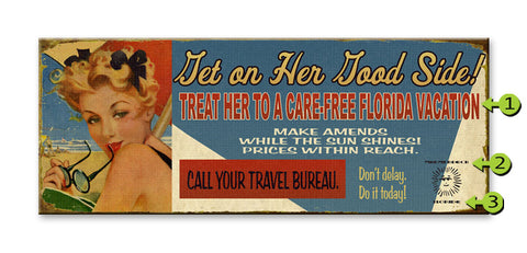 Get on Her Good Side Metal 14x36