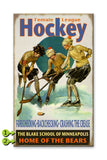 Girls Hockey Metal 18x30