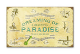 Dreaming of a Beautiful Paradise Wood 28x48