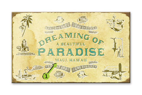 Dreaming of a Beautiful Paradise Wood 28x48