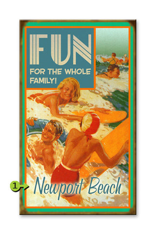 Fun For the Whole Family Metal 28x48