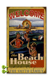 Welcome to the Beach House Wood 28x48