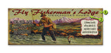 Fly Fisherman's Lodge Metal 17x44