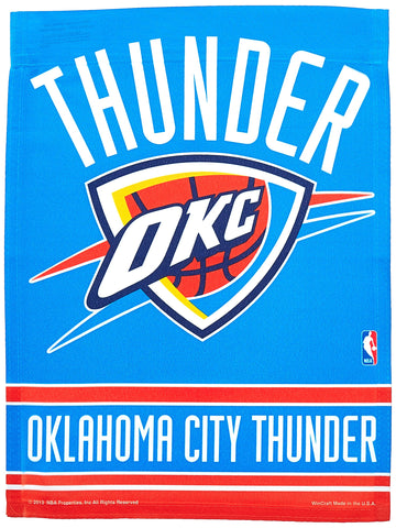 Wincraft NBA Oklahoma City Thunder Garden Flag 12x18, 2 Sided, Team Color