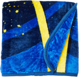 Officially Licensed NBA Golden State Warriors Shadow Play Plush Raschel Throw Blanket, 60" x 80", Multi Color