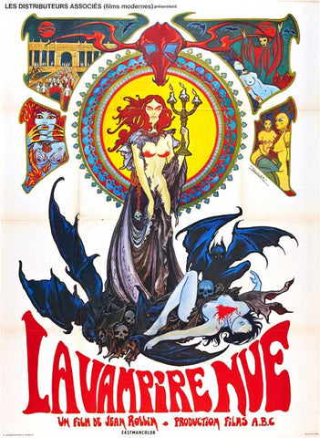 The Nude Vampire 27 x 40 Movie Poster - French Style A