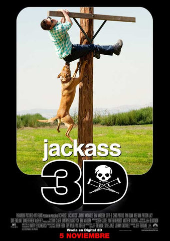 Jackass 3-D 27 x 40 Movie Poster - Spanish Style D