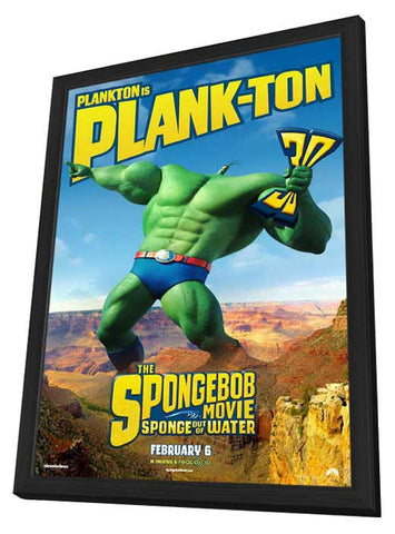 The SpongeBob Movie: Sponge Out of Water 11 x 17 Movie Poster - Style C - in Deluxe Aluminum Frame