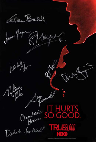 True Blood (TV) Season 2 27x40 TV Poster - Cast Signatures