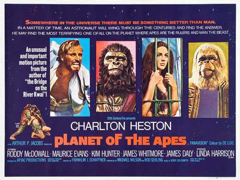 Planet of the Apes 30 x 40 Movie Poster UK - Style A