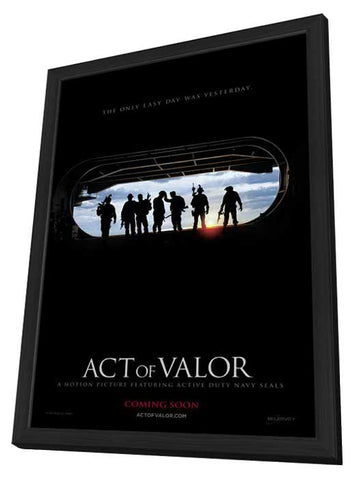 Act of Valor 11 x 17 Movie Poster - Style A - in Deluxe Aluminum Frame