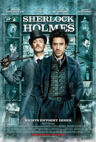 Sherlock Holmes 27 x 40 Movie Poster - German Style B