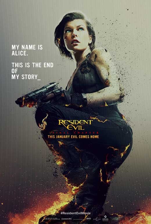 Resident Evil: The Final Chapter 27 x 40 Movie Poster - Style J –