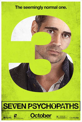 Seven Psychopaths 27 x 40 Movie Poster - Style C
