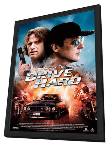 Drive Hard 11 x 17 Movie Poster - Style A - in Deluxe Aluminum Frame