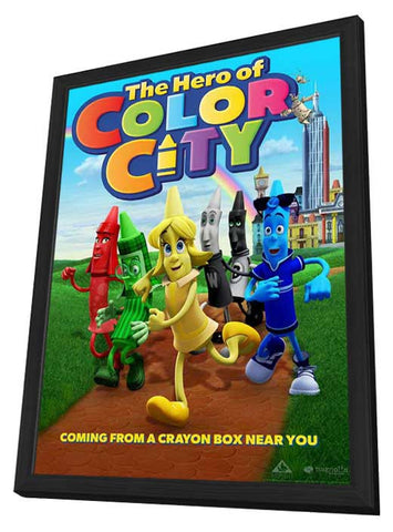 The Hero of Color City 11 x 17 Movie Poster - Style A - in Deluxe Aluminum Frame