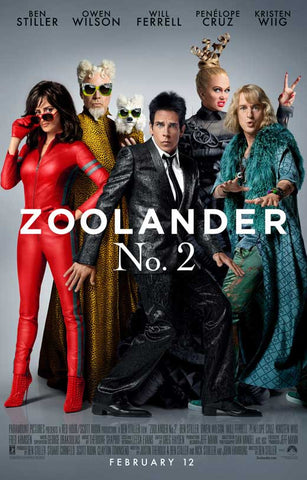 Zoolander 2 27 x 40 Movie Poster - Style C