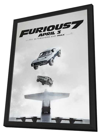 Furious 7 11 x 17 Movie Poster - Style C - in Deluxe Aluminum Frame