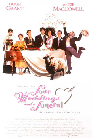 Four Weddings and a Funeral 27 x 40 Movie Poster - UK Style A