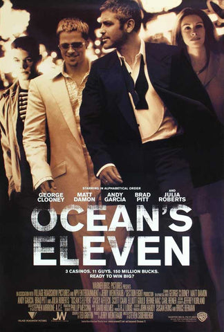 Ocean's Eleven 27 x 40 Movie Poster - Style E