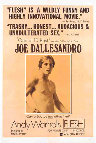 Andy Warhol's Flesh 11 x 17 Movie Poster - Style E