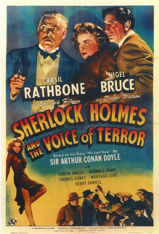 Sherlock Holmes and the Voice of Terror 11 x 17 Movie Poster - Style A